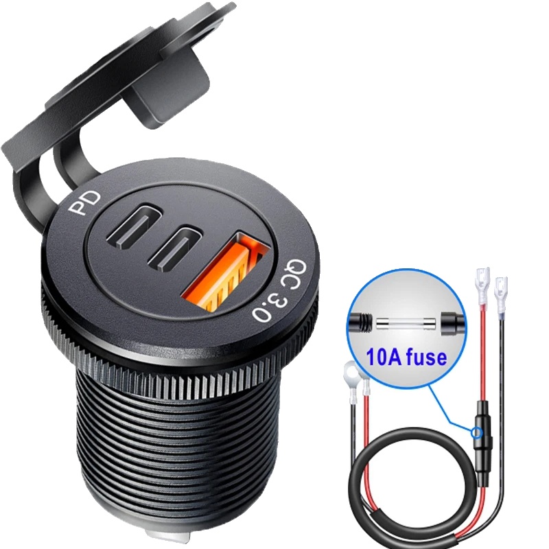 Ladeanschluss, Wasserdichtes Design, Dual-usb-ports, 1