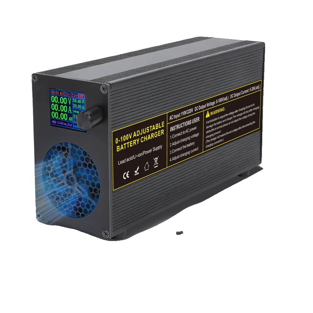 Batterieladegerät, Einstellbare Spannung, Hohe Ausgangsleistung, Dc100v20a-hs