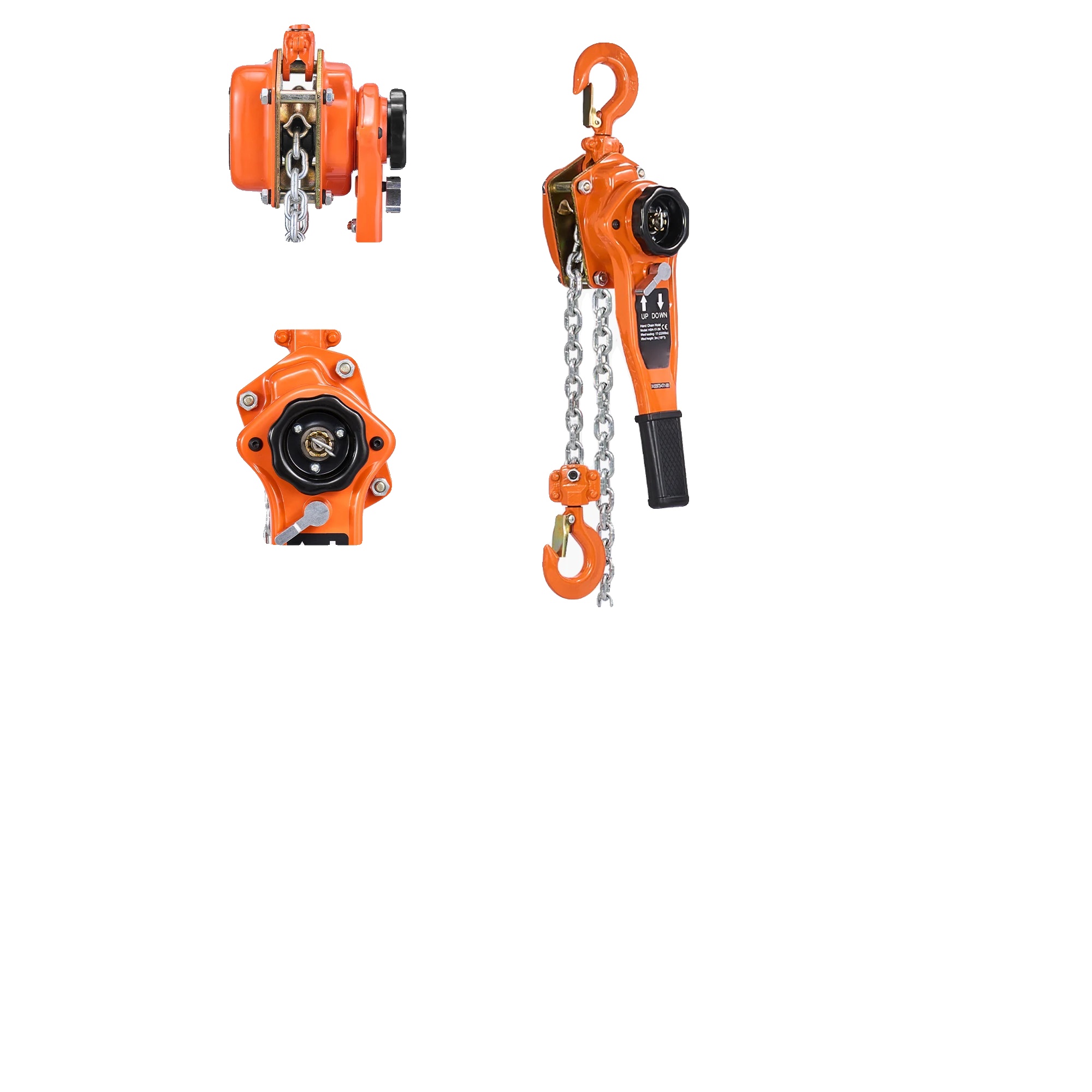 Manueller Hebel Handkettenzug, 6t Tragfähigkeit, Dual-pawl-bremssystem, 1t 10ft