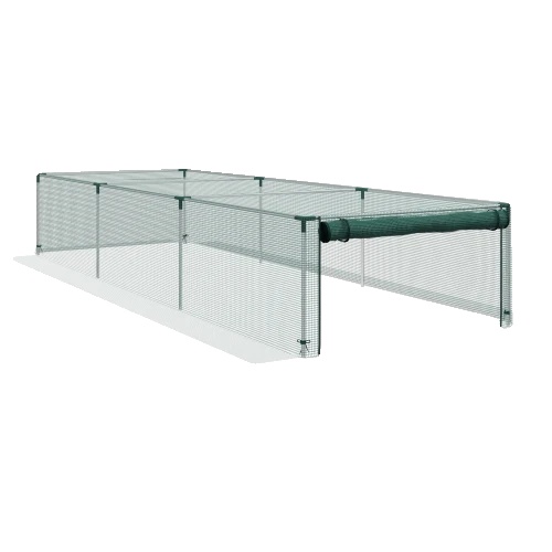 Pflanzenschutzzelt, 125 Cm Länge, 373 Cm Breite, 62,5 Cm Höhe, Reißverschlusszugang, Reißfester Netzstoff