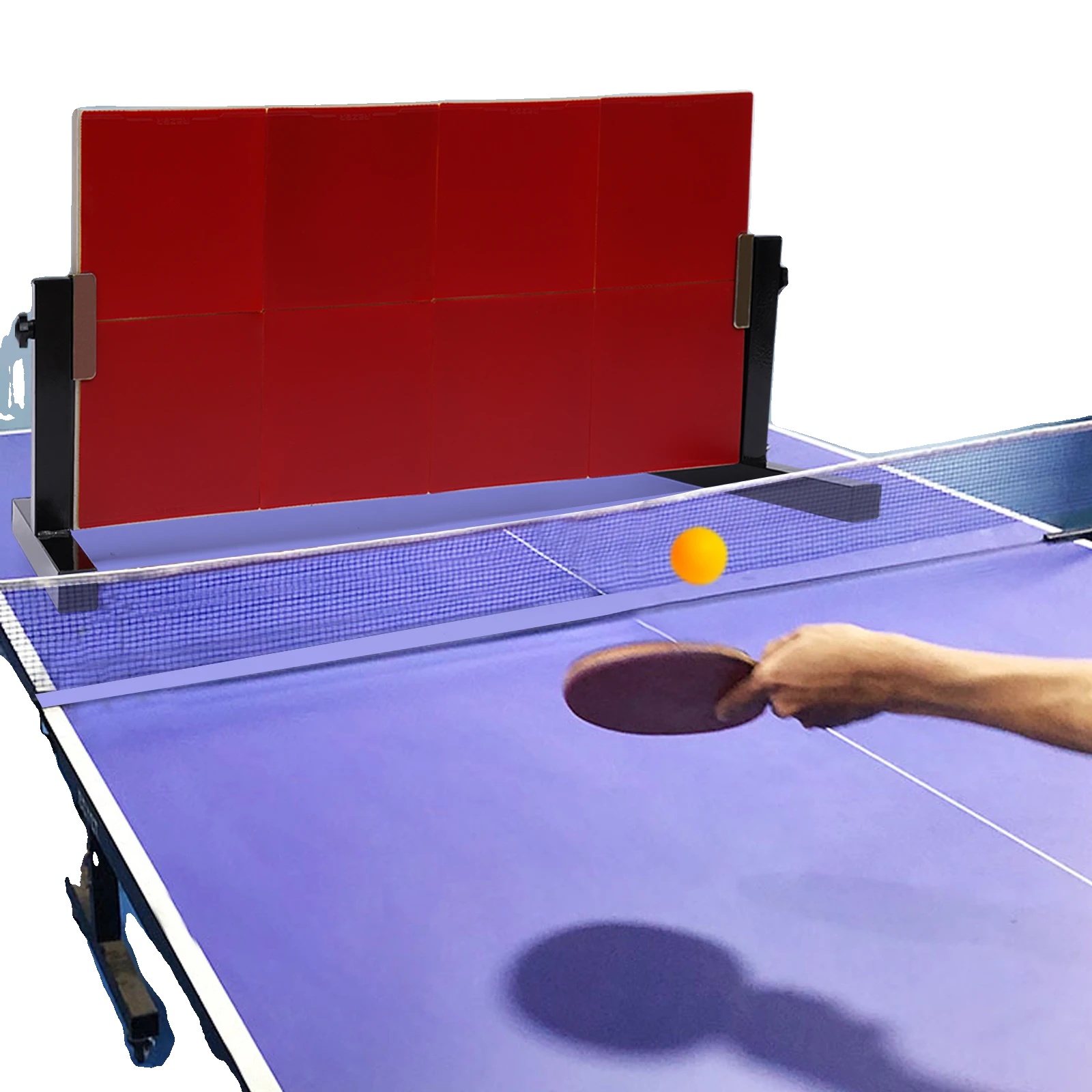 Tischtennis Rückprallbrett, Selbsttrainingsgerät, 360° Verstellbarer Winkel, Gute Elastizität