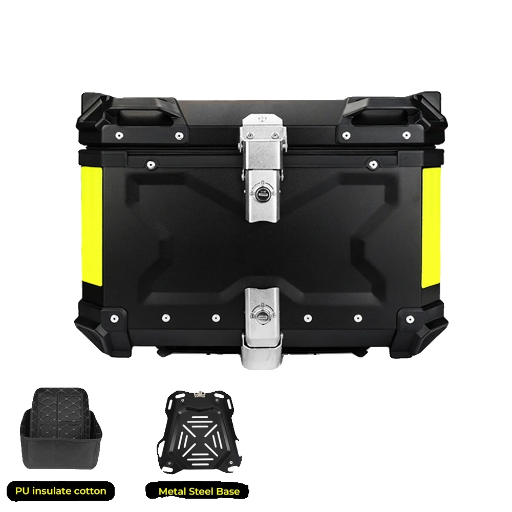 Schwanzbox, Abschließbar, Wasserdichtes Design, 65l X Schwarz