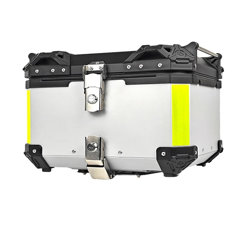 Motorrad Topcase, Wasserdichtes Design, Diebstahlschutzschloss, Silber
