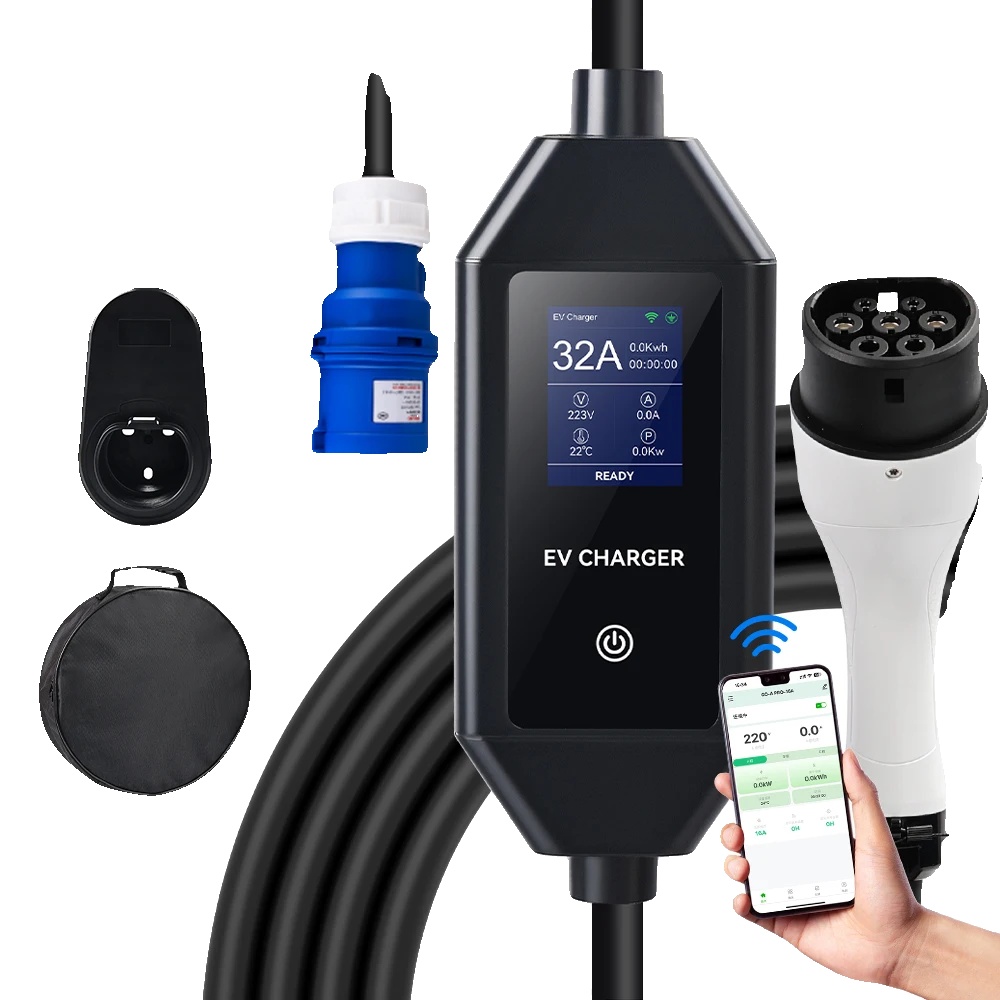 Ev-ladegerät, 7kw Leistungsabgabe, Smarte App-steuerung, Type2 7kw Ladegerät