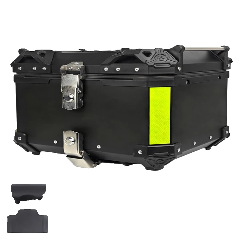 Motorrad Topcase, Wasserdichtes Design, Diebstahlschutzschloss, Schwarz