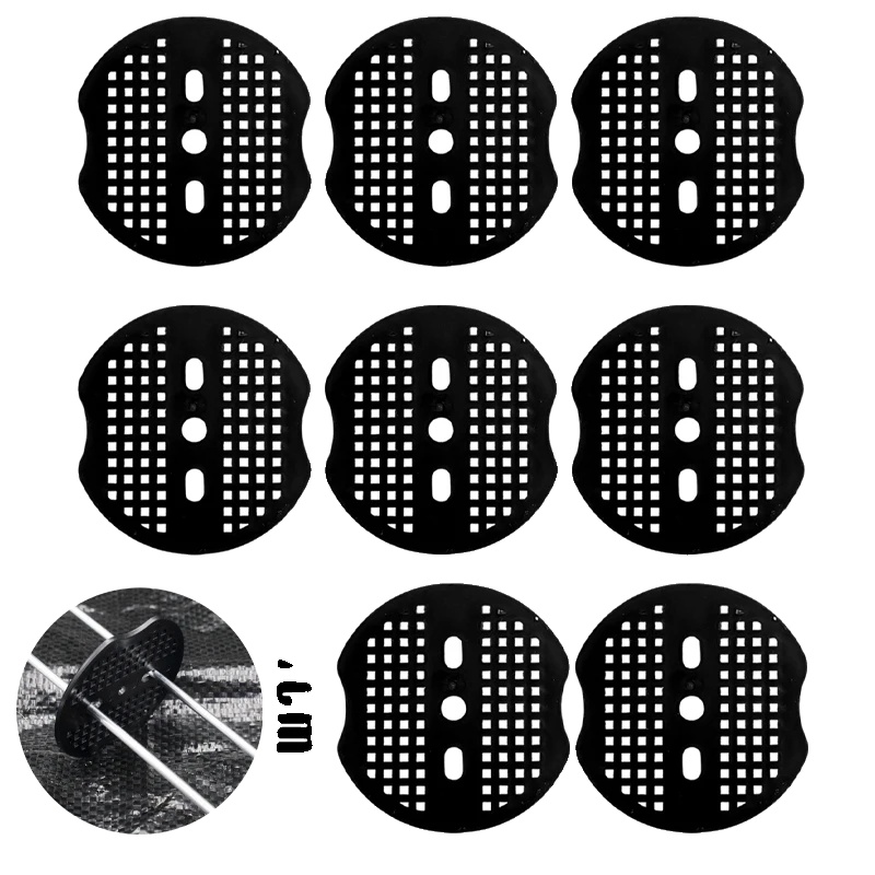 Gartenstifte, Langlebiger Kunststoff, Sichere Bodenabdeckung, Schwarz, 50pcs