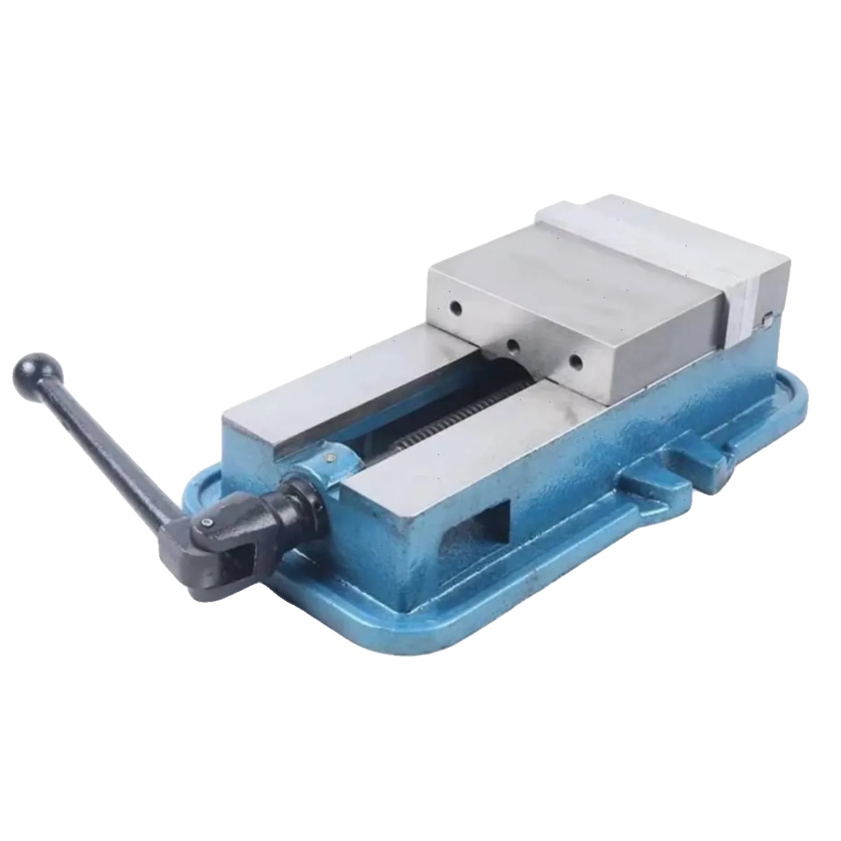 Schraubstock, Langlebiges Material, Sichere Befestigung, Blau