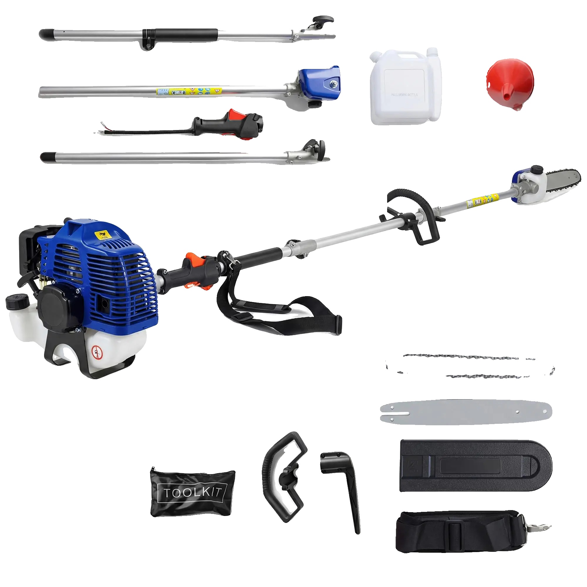 Benzin-stichsäge, 2,9 M Reichweite, Vibrationsdämpfender Griff, 43cc