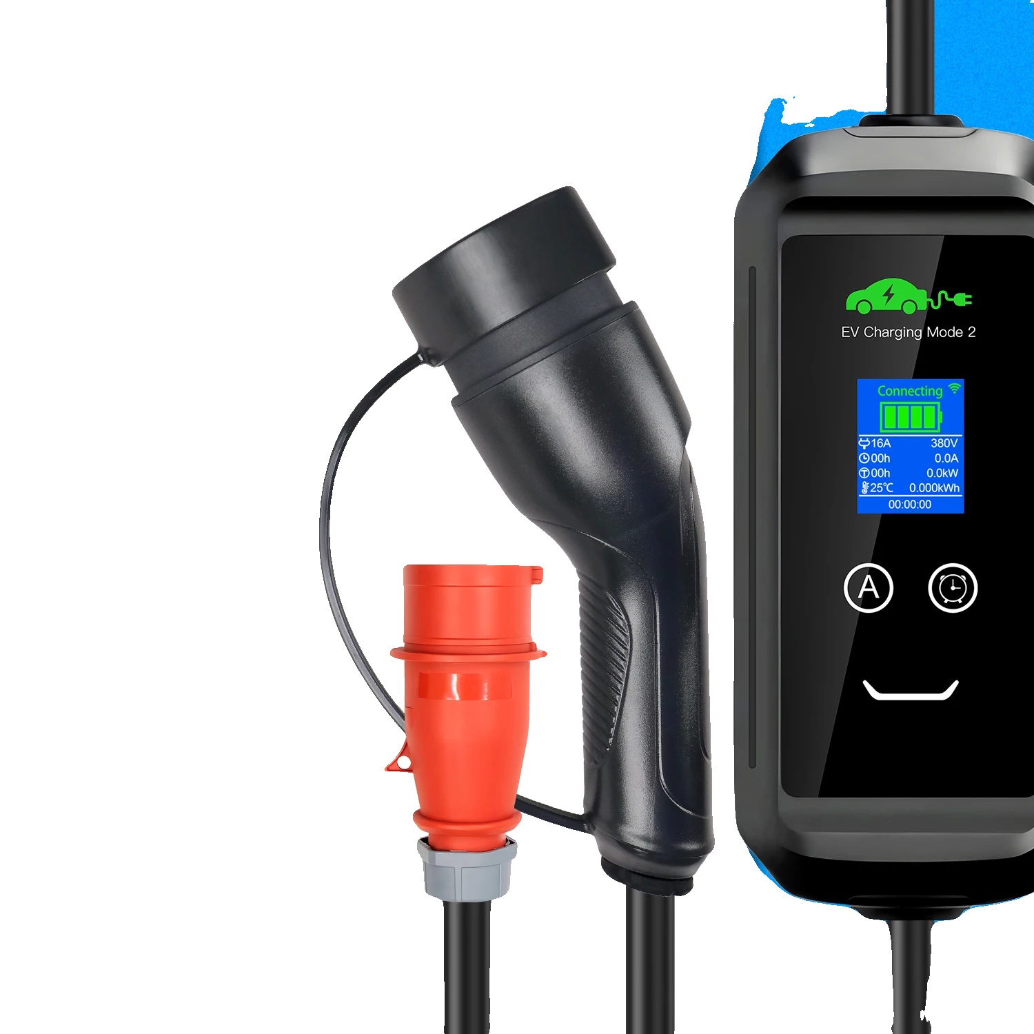 Tragbares Ev-ladegerät, Einstellbarer Strom, Tuya-app-integration, App-11kw-5m, Typ2