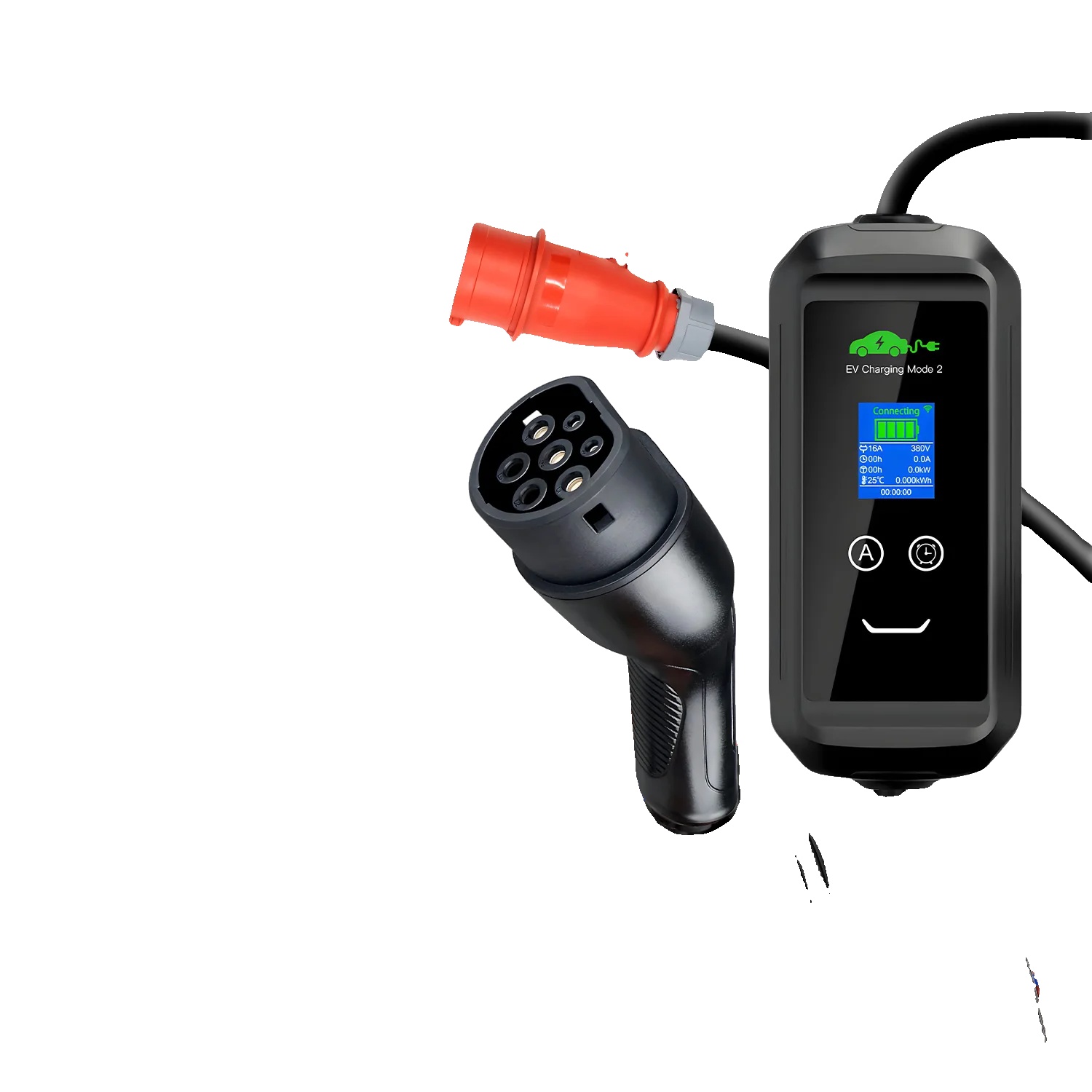 Ev-ladegerät, Smart-wi-fi-steuerung, Einstellbarer Strom, 11kw App Typ 2, Typ2