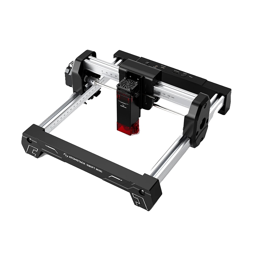 Lasergravierer, 135×145 Arbeitsbereich, Hochgeschwindigkeitsgravur, Atomstack Swift Mini