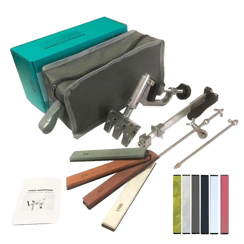 Messerschärfer, Doppelseitiges Design, Enthält 4 Schleifsteine, Anspitzer Set, M