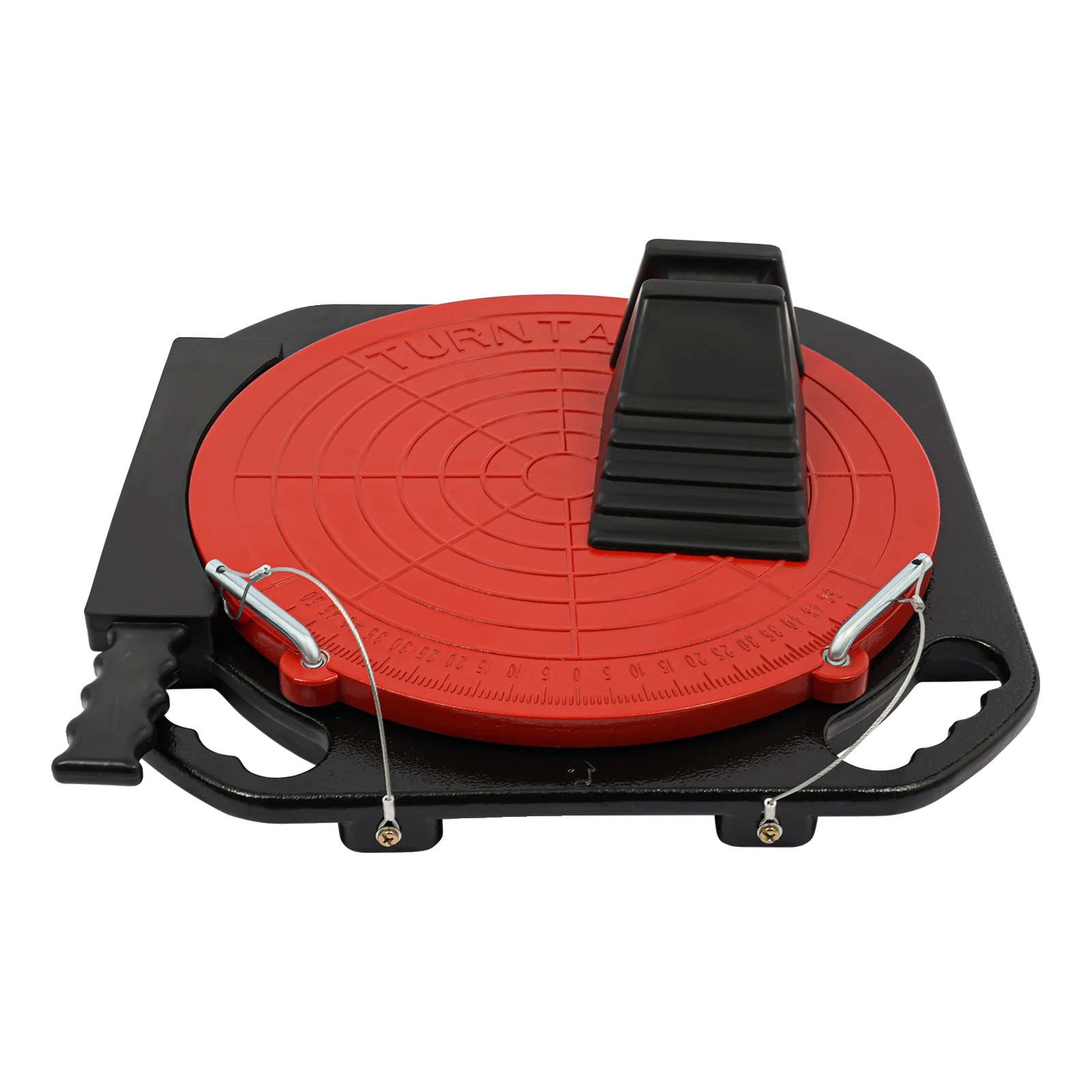 Radjustierer Drehplatten, 360° Rotation, Stabiles Design, Rot Schwarz