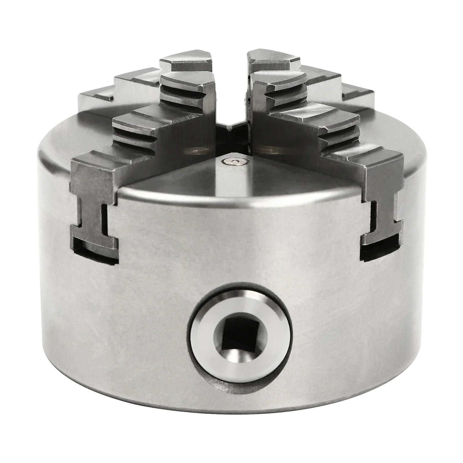 4-backen Selbstzentrierfutter, Hochpräzise, Einstellbare Spannkraft, Silber