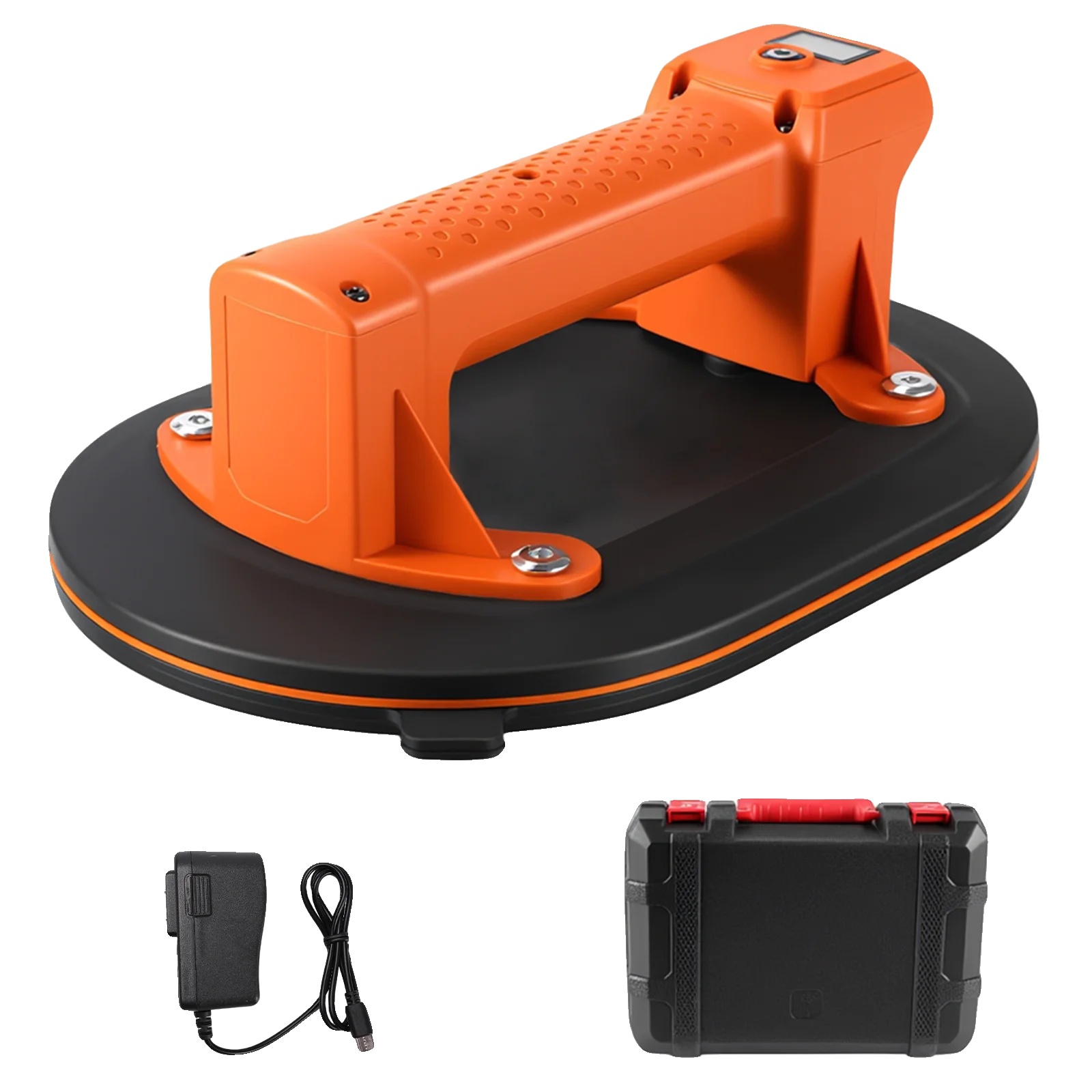 Elektrische Vakuum-saugglocke, Hohe Tragfähigkeit, Kabelloses Design, Orange