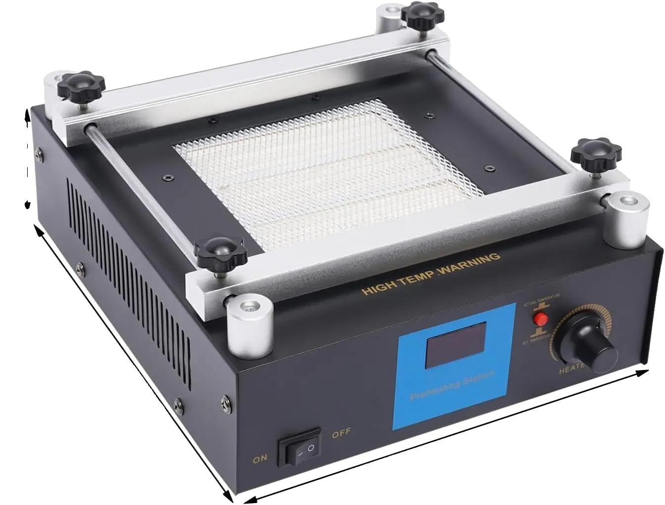 Infrarot-vorheizer, 450w Leistung, Temperaturbereich 50-400℃, Schwarz, 220v