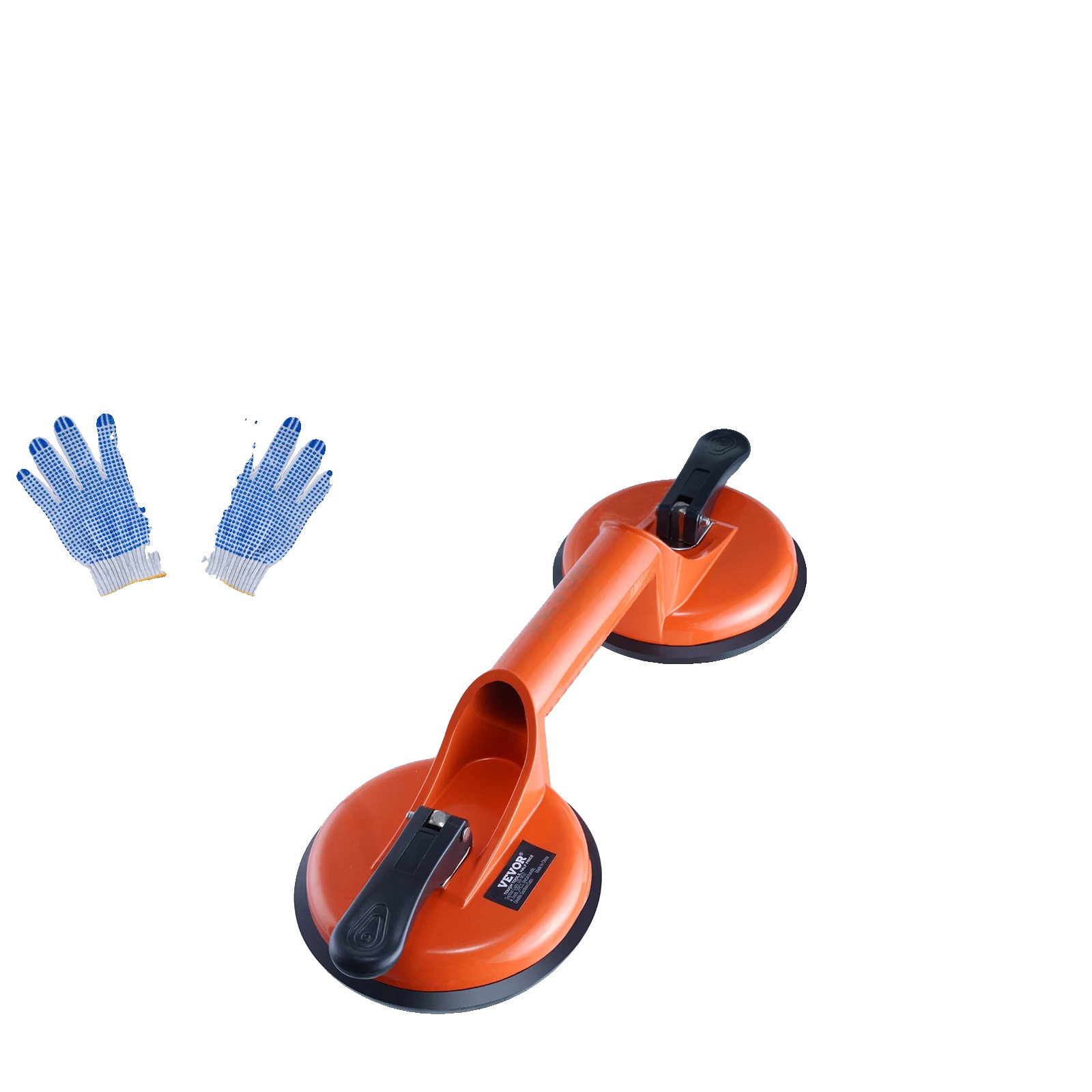 Vakuum-saugnapf, 150 Kg Tragfähigkeit, Ergonomischer Aluminiumgriff, 2er Pack