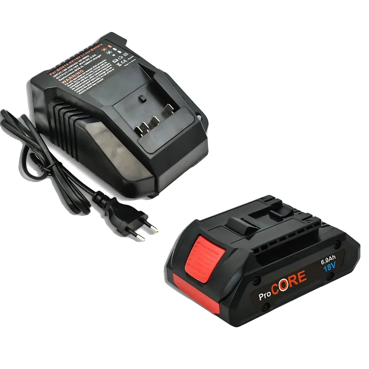 Lithium-ionen-akku, 18v, 6000mah Kapazität, 1pcs-ladegerät, 18v-b