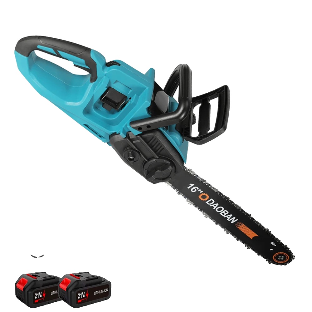 Elektrische Kettensäge, 40 Cm Klinge, Bürstenloser Motor, Eu-2 Batterie 1 Stecker-16 Zoll