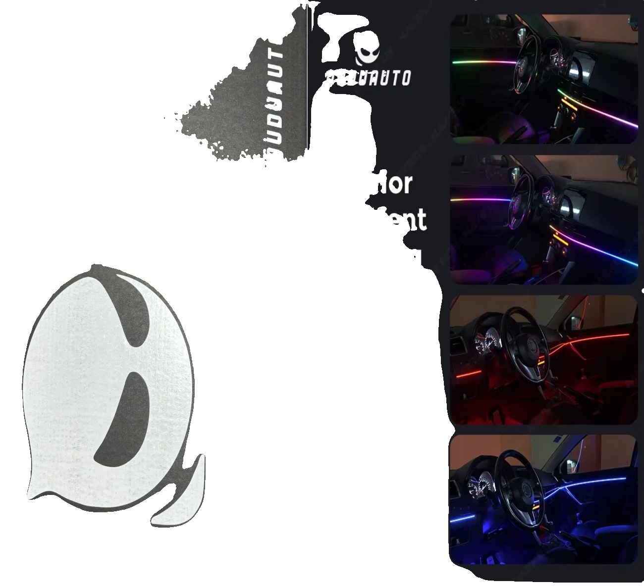 Auto Lichtleiste, 8 Lichter, Universelle Kompatibilität, Dc 12v Strom, 26 Lichtmodi, Pvc Material