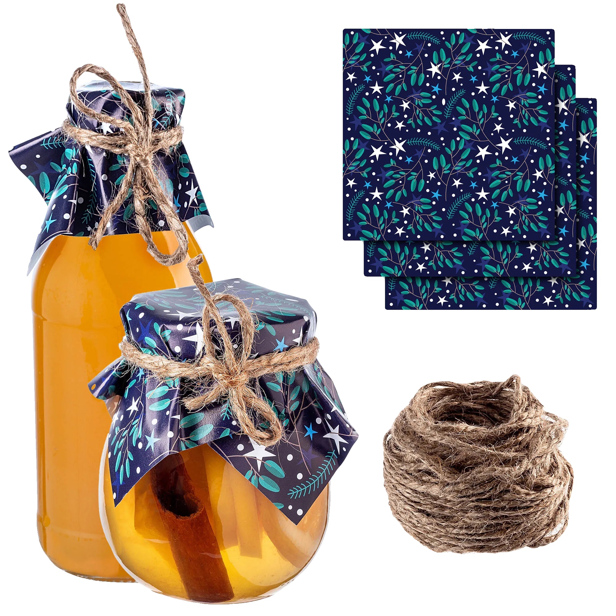Glasdeckel, Dekoratives Design, Langlebiger Schutz, Blau
