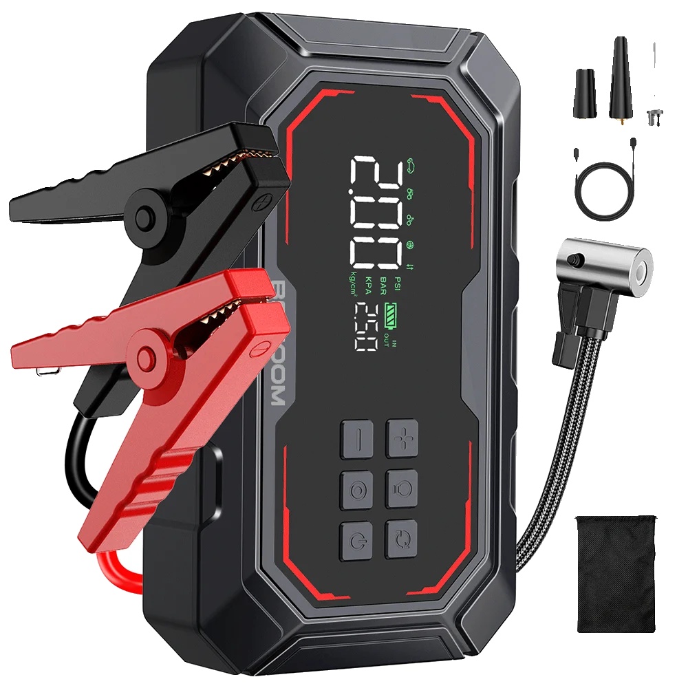 Auto-starthilfe, Luftkompressor, Lithium-batterie, 80.66wh 21800mah