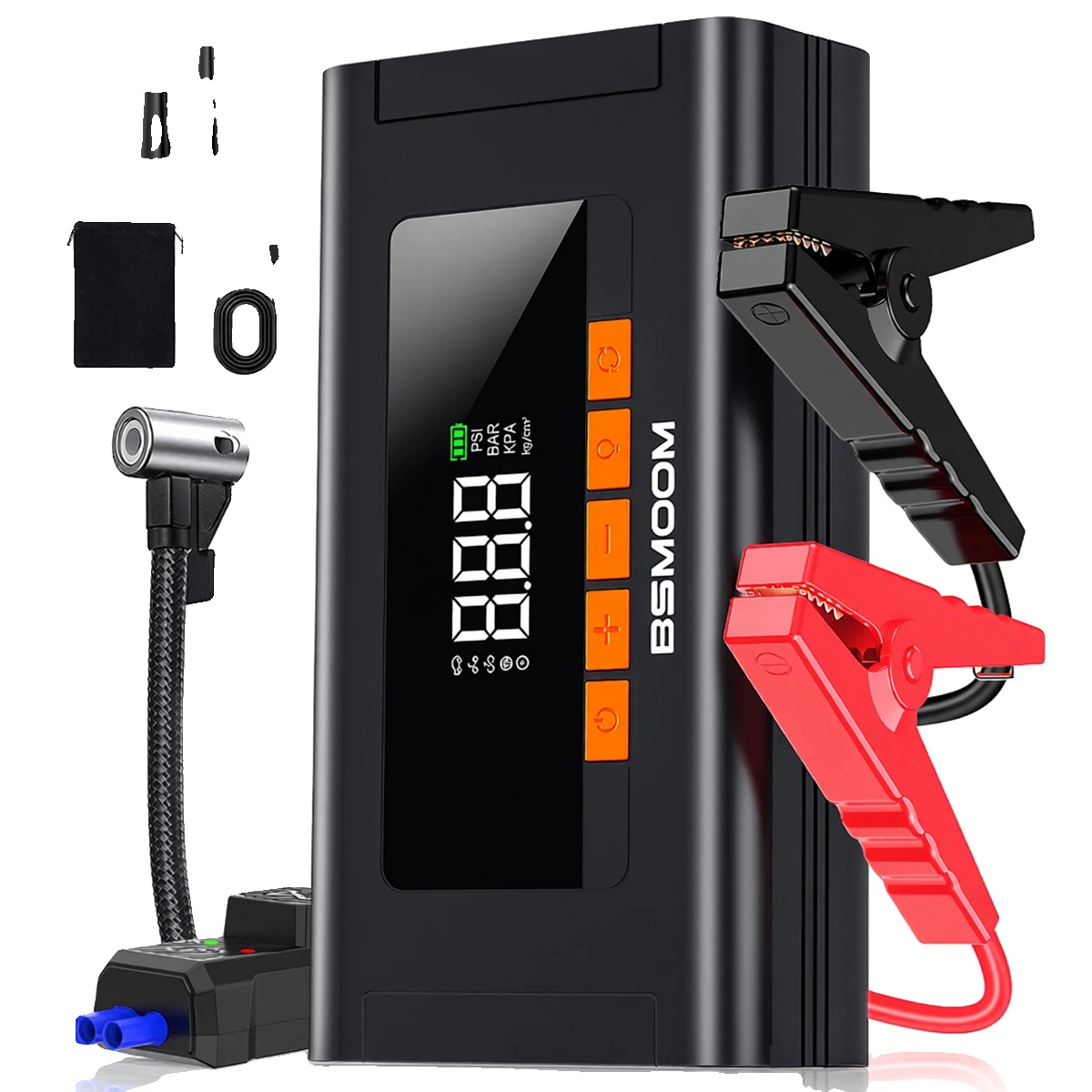 Auto-starthilfe, Luftkompressor, Lithium-batterie, 80.66wh 21800mah-a