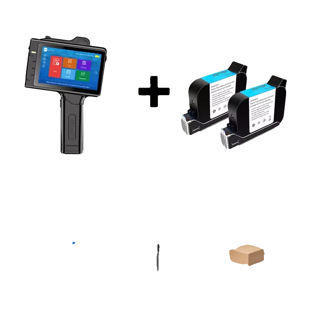 Handheld-tintenstrahldrucker, Tragbare Kennzeichnungsmaschine, Vielseitige Druckmöglichkeiten, S10 Mit 2 Tinte