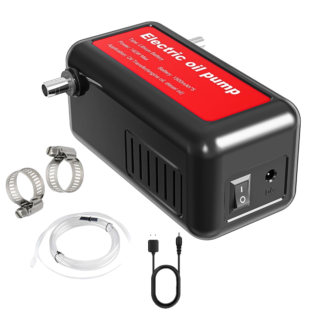 Elektrische Ölpumpe, Hochleistungsfähigkeit, Tragbares Design, Schwarz