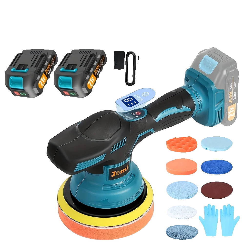 Polierer, Kabellos, 8 Variable Geschwindigkeiten, 2xbatterie Set