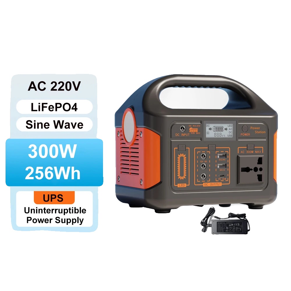 Tragbare Powerstation, Zuverlässige Energiequelle, Mehrere Ausgabemöglichkeiten, 300w 220v Eu