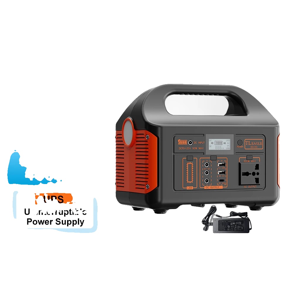 Tragbare Powerstation, Zuverlässige Energiequelle, Mehrere Ausgabemöglichkeiten, 500w 220v Eu