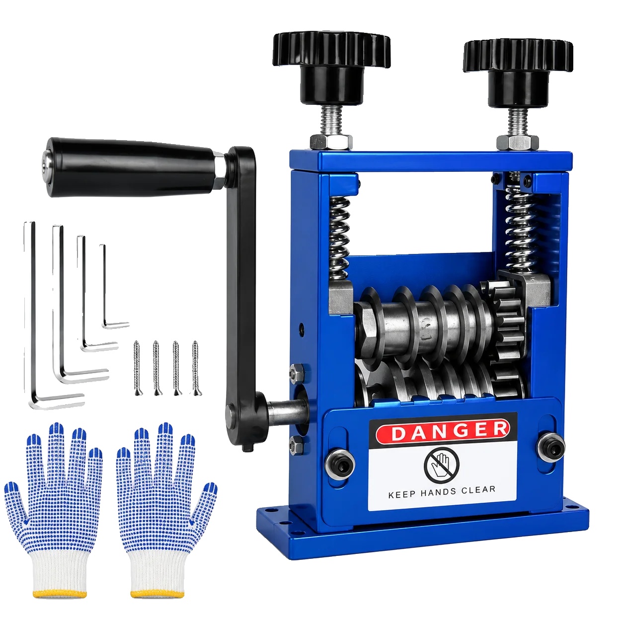 Drahtabziehmaschine, Dualbetrieb, Verstellbare Klingen, Blau