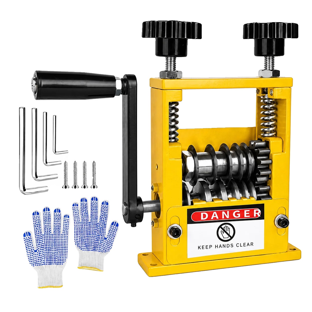 Drahtabziehmaschine, Dualbetrieb, Verstellbare Klingen, Gelb