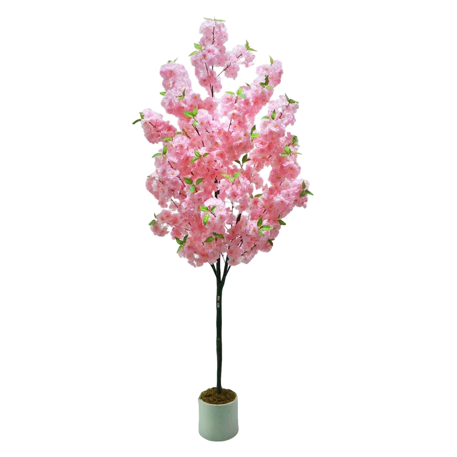 Künstlicher Kirschblütenbaum, Realistisches Topfdesign, Keine Pflege Erforderlich, 180cm Einzelstange