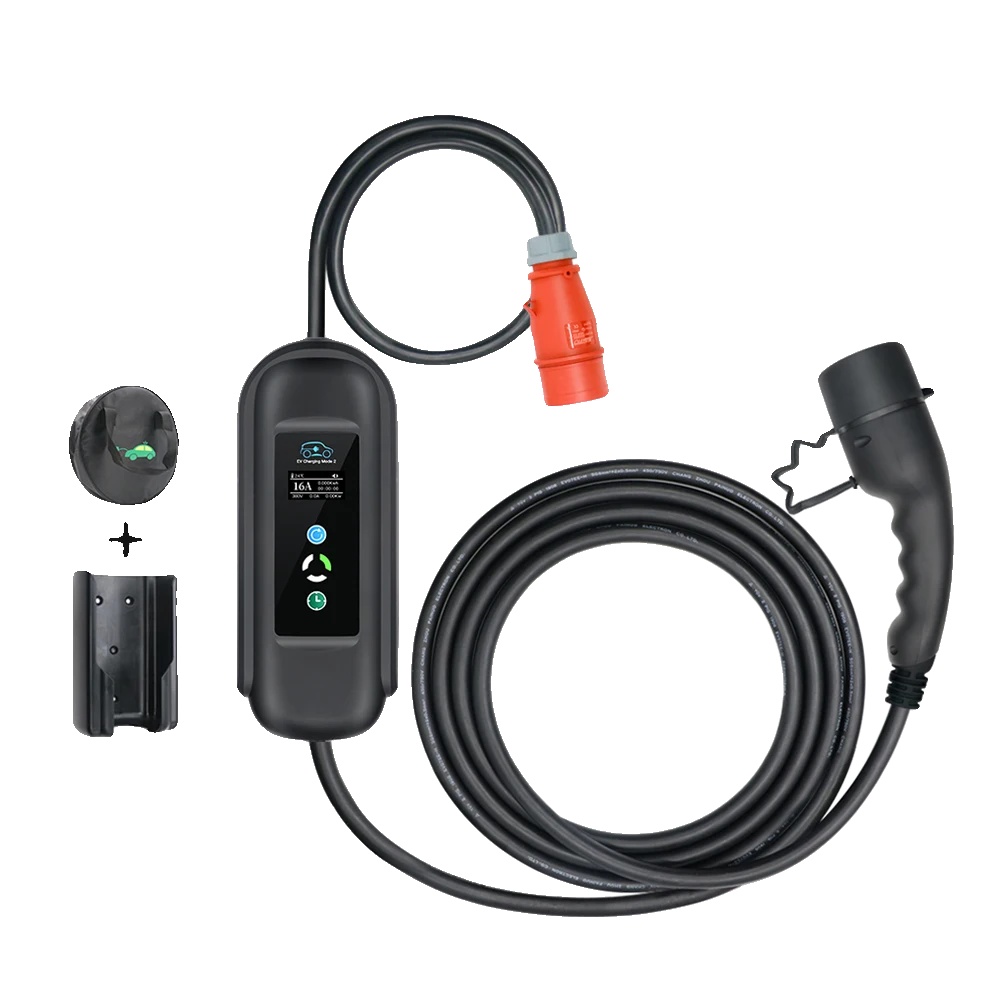 Ev-ladegerät, 11kw Leistungsabgabe, Einstellbarer Strom, Taschenhaken, Typ2