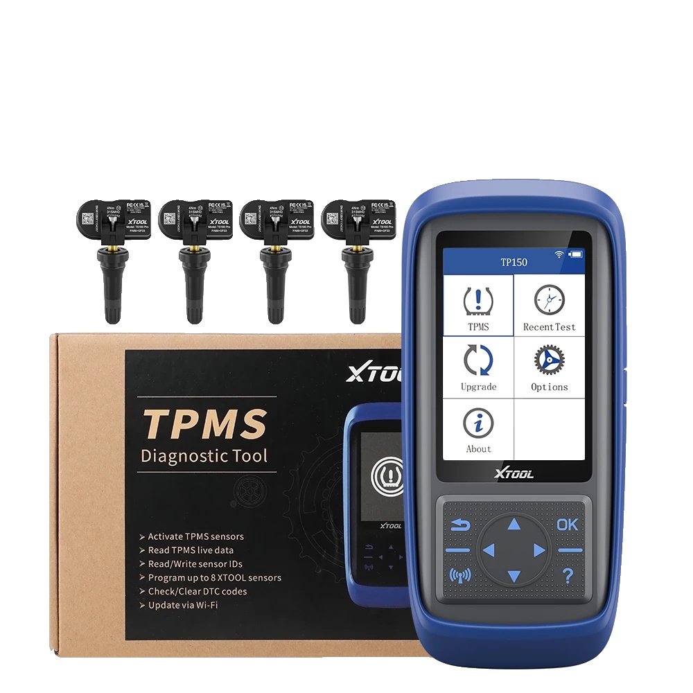 Tpms-reifendruckdiagnosetool, Kabelloser Betrieb, Vollständige Obd Ii-diagnose, Tp150 Mit 4r Ts100