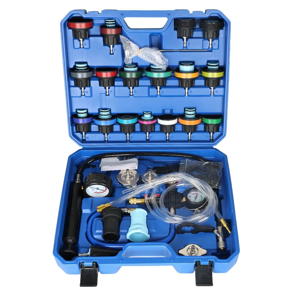 Automotive Kühler Kühlmittel Tester, Lecksuche, Vakuum Nachfüllset, Blau