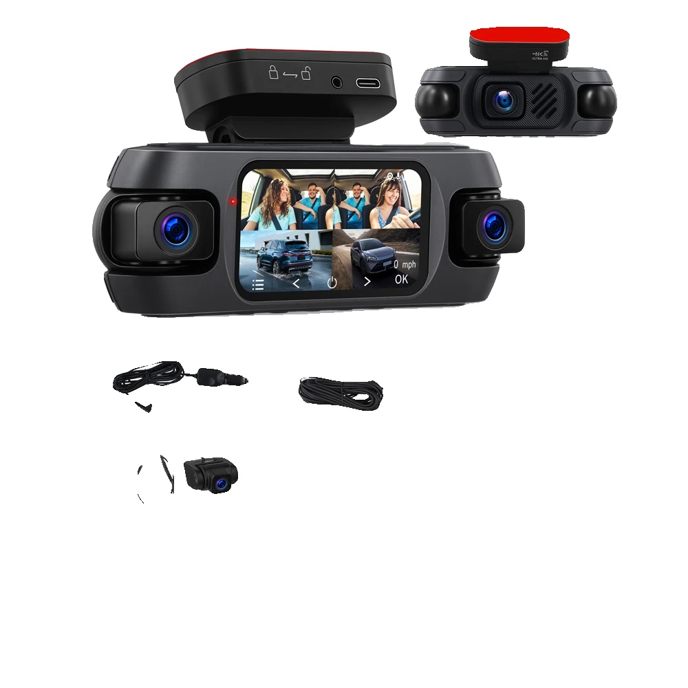 Auto Dvr, 4k Auflösung, 360-grad Ansicht, 3 Zoll 4k