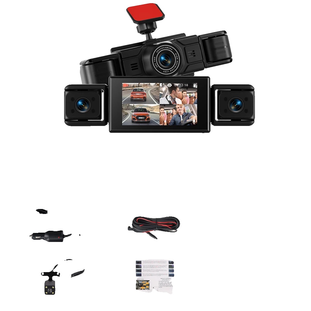 Dashcam, 360° Abdeckung, Nachtsicht, Auto Armaturenbrett