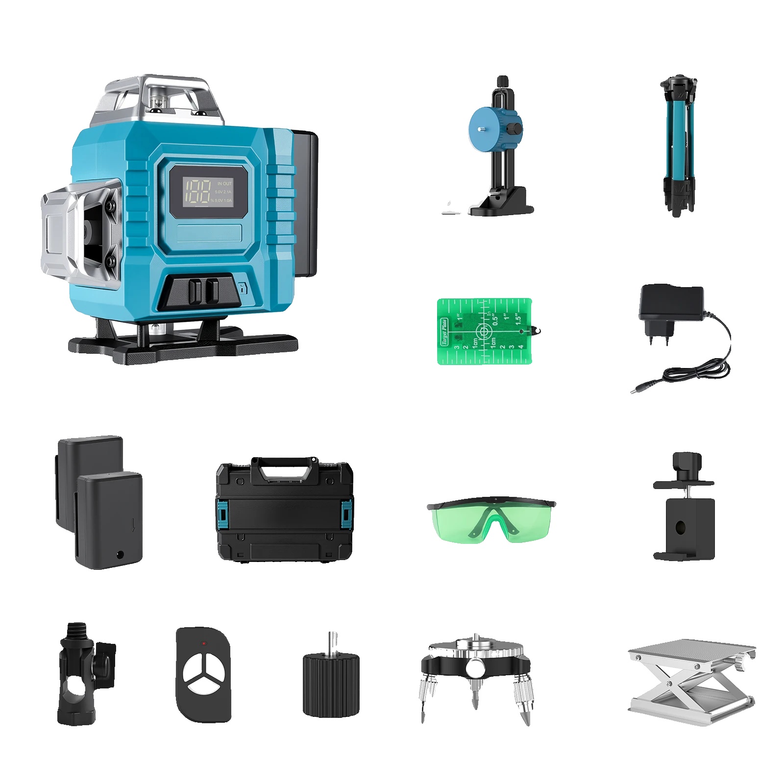 Laser-niveau, 360-grad-abdeckung, Hohe Präzisionsgenauigkeit, 16linie+stativ+plastikbox
