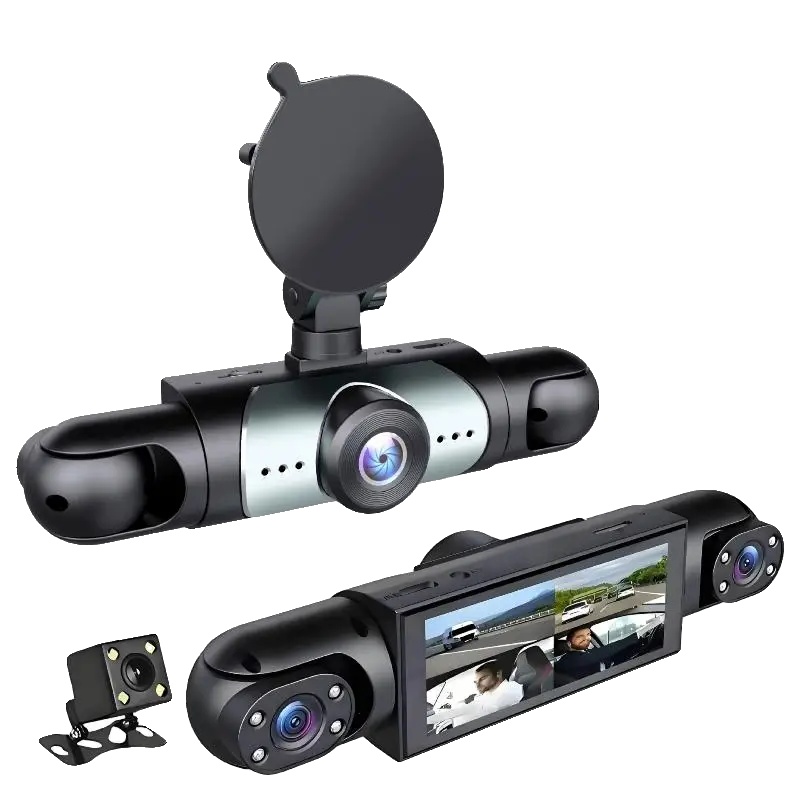 Auto-dashcam, 1080p Full Hd Auflösung, 360° Überwachungsabdeckung, Nachtsicht Aktiviert, Loop-aufnahme Unterstützt, Integrierter G-sensor