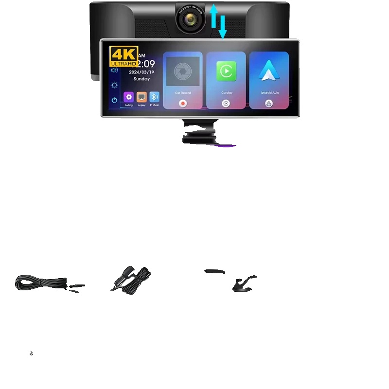 Auto Dvr, 4k Auflösung, Dual-linsen-funktionen, (b)4k Dvr-vollset, Keine Karte