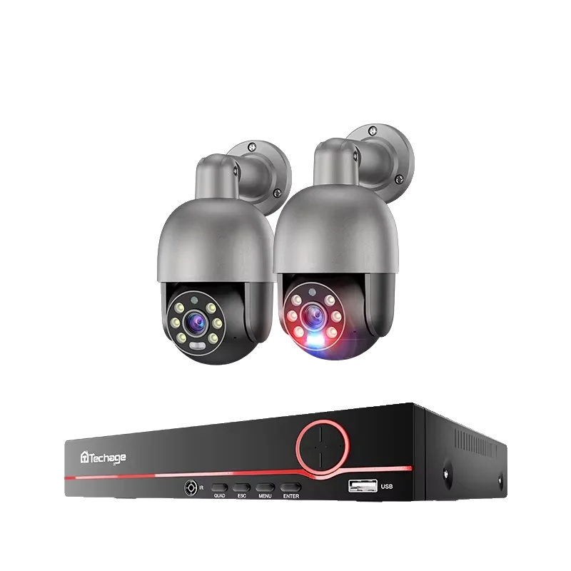 Sicherheitskamerasystem, 8mp Auflösung, Zwei-wege-audio, 8ch Nvr 2 Stück Kamera 8mp, 3t（outdoor-sport）