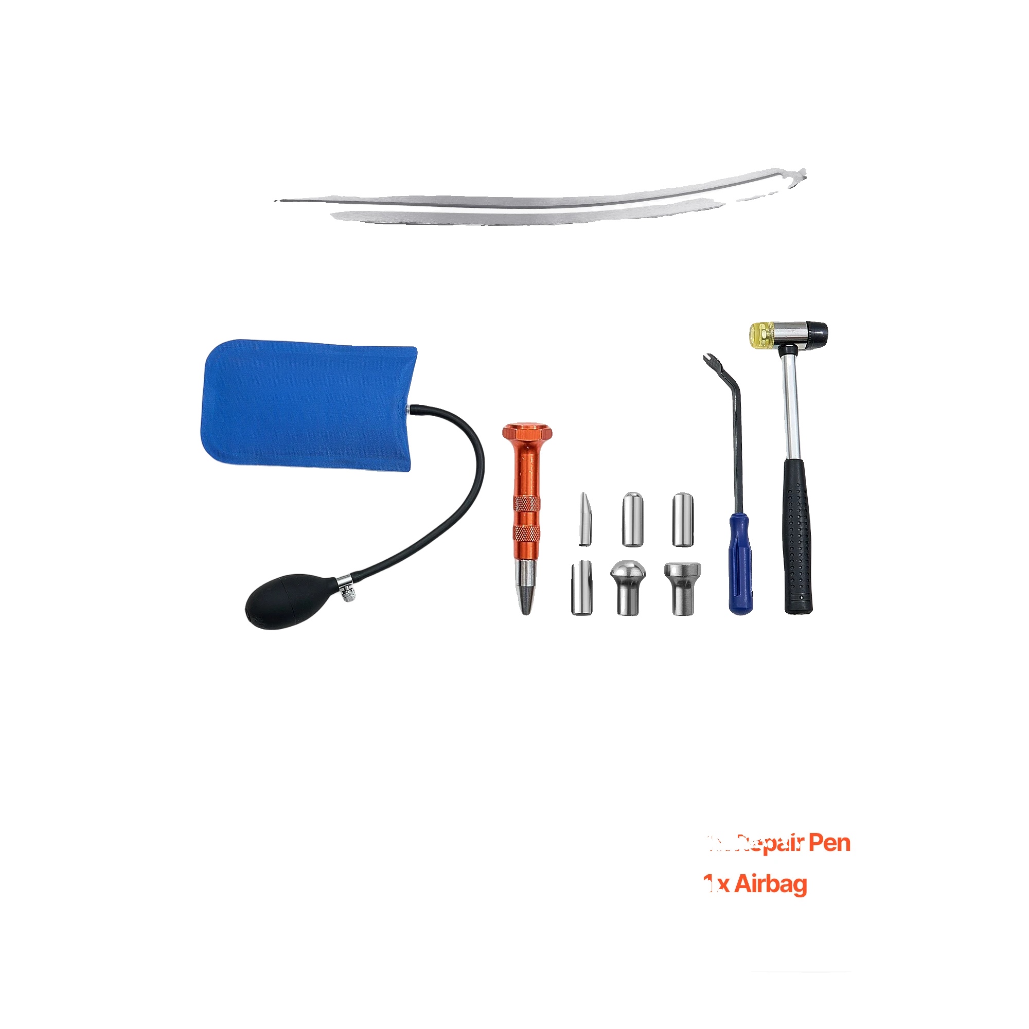 Dellenzieherset, Ergonomisches Werkzeug, Lackfreie Reparatur, 12pcs