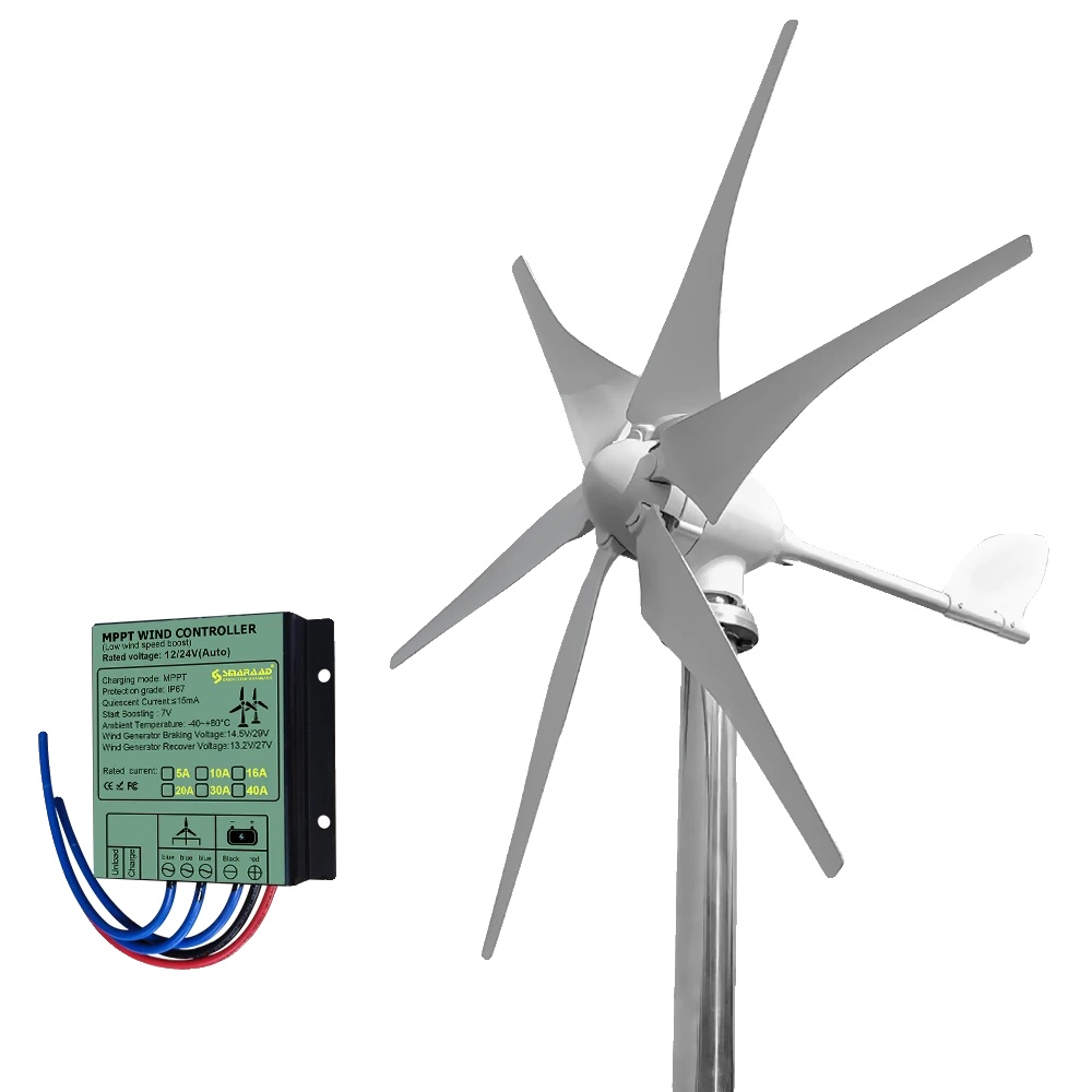 Windkraftgenerator, 3000w Ausgang, Mehrspannungs-kompatibilität, Kostenloser Mppt-controller-b, 3000w-e, 12v-a