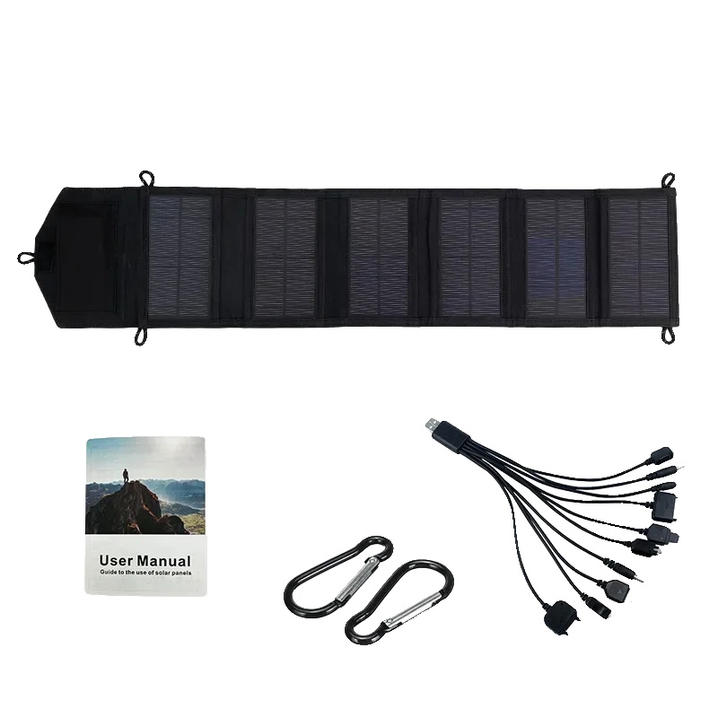 Solarpanel, Tragbares Design, 20w Leistungsabgabe, 6-fach Solarpanel