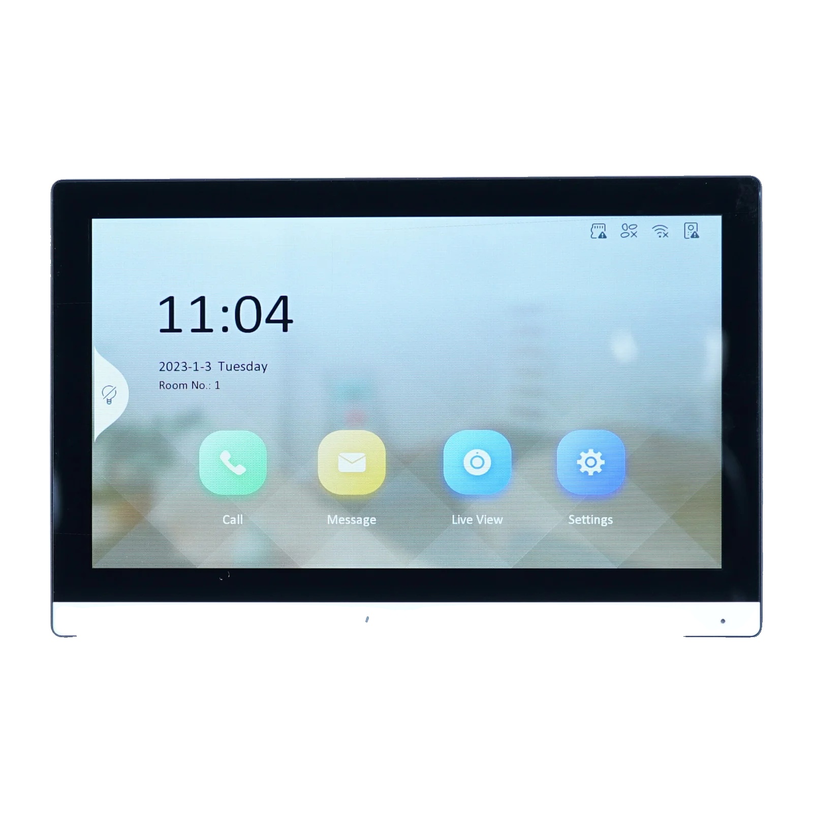 Video-türsprechanlagenmonitor, 7-zoll-farb-tft-touchscreen, Unterstützt Mehrere Monitore, Eingebautes Mikrofon Und Lautsprecher, Wandmontierbar, Ce-