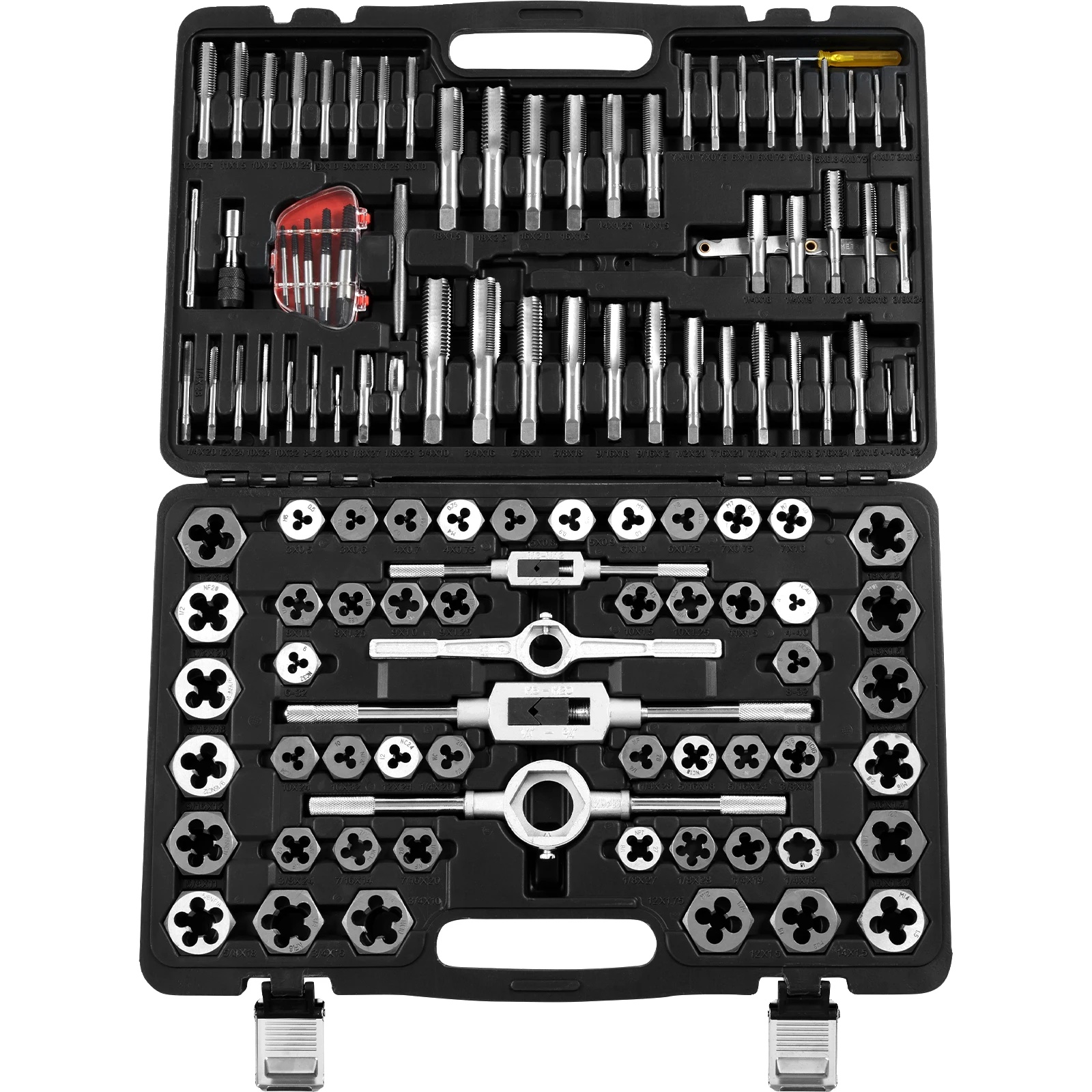 Tap- Und Gewindeschneider-set, Gehärteter Stahl, Umfassendes Werkzeugset, 116pcs Metrisch Sae