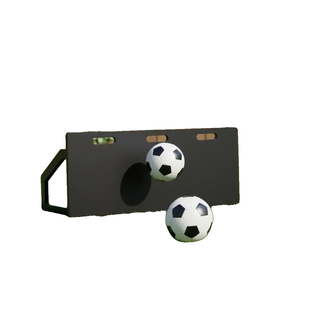 Fußball Rückprallbrett, Tragbares Design, Verstellbare Winkel, Armeegrün